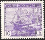 Stamps Chile -  CENTENARIO DESCUBRIMIENTO DE CHILE - PESCA CHILOE