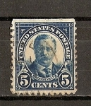 Stamps : America : United_States :  Roosevelt / Sello de Carnet