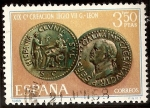 Stamps Spain -  XIX Centenario de la Legio VII Gémina fundadora de León - Moneda de Galba