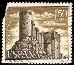 Stamps Spain -  Castillo de Peñafiel - Valladolid