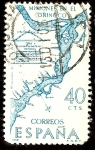 Stamps Spain -  Forjadores de América - Plano de las misiones de Orínoco