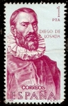 Stamps Spain -  Forjadores de América - Diego de Losada