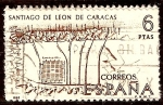 Stamps Europe - Spain -  Forjadores de América - Plano de Santiago de León de Caracas