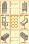 Stamps Spain -  artesania españolas(muebles)