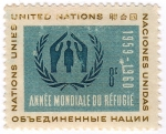 Stamps : America : ONU :  Année Mondiale Du Réfugié