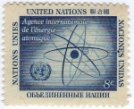 Stamps : America : ONU :  Agence Iternationale de l´energie atomique