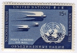 Stamps : America : ONU :  Air Mail