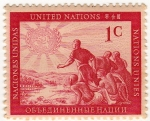 Stamps : America : ONU :  1 c