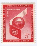 Stamps : America : ONU :  Airl mail