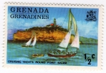 Stamps : America : Grenada :  Cruising Yachts Round Point Saline