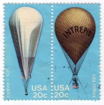 Stamps United States -  Goblos aerostáticos
