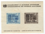 Stamps United States -  Fifteenth anniversary of united Nations
