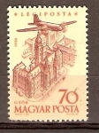 Stamps Hungary -  AVIÓN   SOBRE   GYÖR