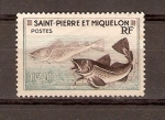 Stamps America - San Pierre & Miquelon -  PECES