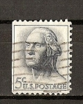 Stamps : America : United_States :  George Washington / Margen izq. sin dentar.