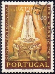 Sellos de Europa - Portugal -  Portugal 1967 Scott 0997 Sello Centenario Apariciones de La Virgen de Fatima Usado 