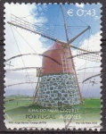 Stamps Portugal -  Portugal Azores 2002 Scott 470 Sello Molinos de Viento Isla del Faial conjunta con Belgica usado 