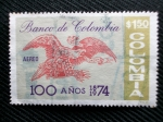 Stamps : America : Colombia :  Banco de Colombia