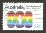 Sellos de Oceania - Australia -  50 anivº de la comisión australiana de difusión, ABC