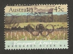Stamps Australia -  margaret river en Australia Occidental, región vinicola