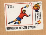 Stamps Ivory Coast -  Mundial de Futbol España 1982 (Serie 1/5)