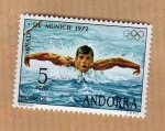 Stamps Andorra -  20th Juegos Olimpicos de Munich 1972 (Serie 2/2)
