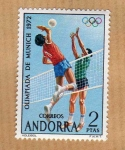 Stamps : Europe : Andorra :  20th Juegos Olimpicos de Munich 1972 (Serie1/2)