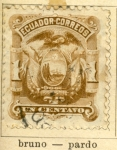 Sellos de America - Ecuador -  Escudo año 1881