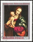 Stamps : Europe : Hungary :  GIAMPIETRINO: MARIA A KIS JEZUSSAL