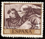 Stamps Spain -  San Juan Capistrano y San Benardino - Alonso Cano