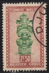 Stamps Belgium -  Tallas y máscaras de la tribu de BALUBA.