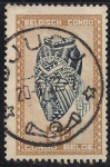 Stamps : Europe : Belgium :  Tallas y máscaras de la tribu de BALUBA.