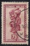 Stamps Belgium -  Tallas y máscaras de la tribu de BALUBA.