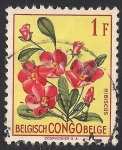 Stamps : Europe : Belgium :  Flores 1952: Hibiscus