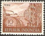 Stamps Indonesia -  cañas de azúcar