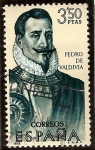 Stamps : Europe : Spain :  Forjadores de América - Pedro de Valdivia