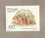 Stamps Portugal -  Madeira, pez roca