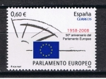 Stamps Spain -  Edifil  4401  50º Aniv. del Parlamento Europeo.  
