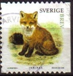 Sellos del Mundo : Europa : Suecia : SUECIA 2005 Scott 2518 Sello Fauna Cachorillo Lince usado Sweden Sverige 
