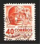 Stamps : America : Mexico :  cabeza de un coloso, tabasco