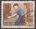 Stamps : Europe : Switzerland :  Suiza 1988 Scott 843A Sello Profesiones Carpintero M-1533 Stamp usado Switzerland Suisse Helvetia 