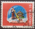 Stamps : Europe : Switzerland :  Suiza 2000 Scott 1067 Sello Recuerdos Bola Nieve Tiroles  y Reloj Cuco Michel1709 usado Switzerland 