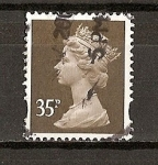 Stamps : Europe : United_Kingdom :  Isabel II / Serie Basica / Dentado seguridad