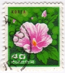 Stamps Asia - South Korea -  Flor rosa