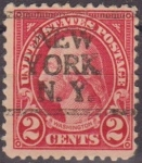 Stamps United States -  USA 1922-5 Scott 554 Sello Presidente George Washington (22/1/1732-14/12/1799) Estados Unidos