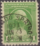Stamps United States -  USA 1932 Scott 705 Sello Presidente George Washington (22/1/1732-14/12/1799) usado Estados Unidos