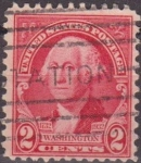 Stamps United States -  USA 1932 Scott 707 Sello Presidente George Washington (22/1/1732-14/12/1799) usado Estados Unidos