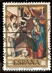 Stamps Spain -  La Anunciación - Luis de Morales 