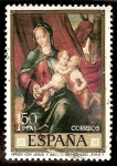 Stamps Spain -  La Virgen con los Niños Jesús y Juan - Luis de Morales 