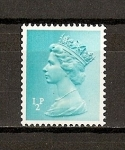 Stamps : Europe : United_Kingdom :  Isabel II / Serie Basica / Banda de fosforo central